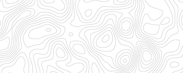 Black and white contour lines abstract background topographic map