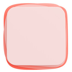 3D背景素材_ポップなフレーム_ピンク