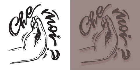 Funny hand drawn doodle lettering quote. Lettering for t-shirt design, mug print, bag print, clothes fashion. 100% hand drawn vector image. © jane55