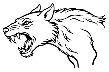 furious wild animal vector