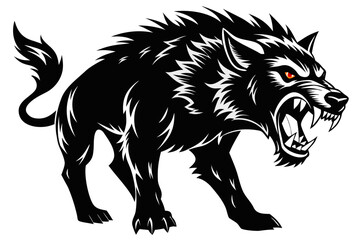 furious wild animal vector