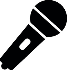 Black microphone icon
