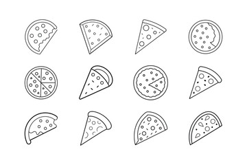 set of bread icons set