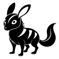 vector illustration of a cartoon woylie