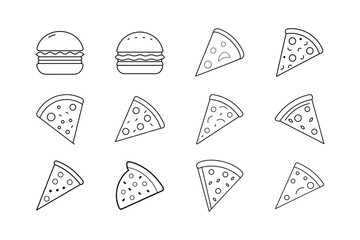 set of bread icons set
