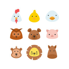 animal head icon vector illustration