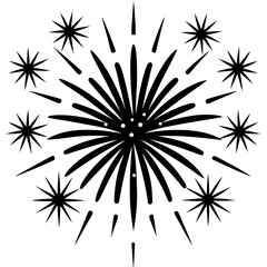 Fireworks  icon perfect for patriotic projects and digital design use.