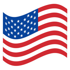 American flag icon perfect for patriotic projects and digital design use.