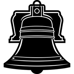 Liberty bell  icon perfect for patriotic projects and digital design use.