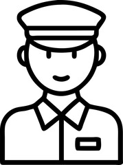 Cartoon illustration of a smiling businessman in a suit and tie