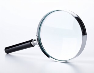 Magnifying Glass on White Background for Illustration or Design Work