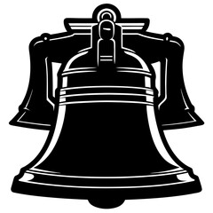 Liberty bell  icon perfect for patriotic projects and digital design use.