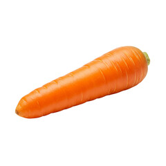 Fresh orange carrot on white background  