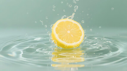 lemon in water