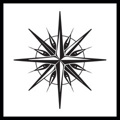 Fototapeta premium Compass clipart, map