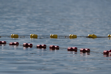 RELAXATION BY THE LAKE - Safety buoy lines at swimming area