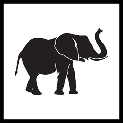 Obraz premium Elephant vector art, animal