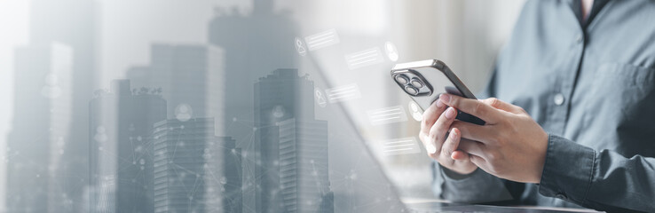 Live chat customer support. Online assistance support. Customer service concept. Help technology.