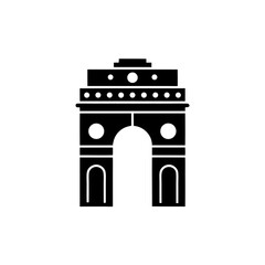 Fototapeta premium creative details Outline India Gate Icon vector illustration.
