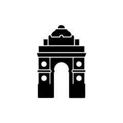 creative details Outline India Gate Icon vector illustration.