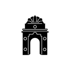 creative details Outline India Gate Icon vector illustration.
