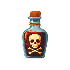 pirate bottle of rum clipart