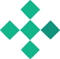 Colorful geometric mosaic design with triangles in the national flag of Ireland vector pattern for a business concept banner illustration