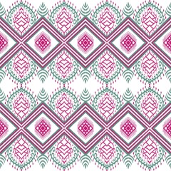 Thai Geometric Lotus-Inspired Seamless Pattern
