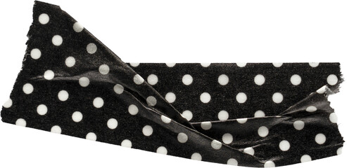 Black And White Ripped Dots Washi Tape