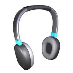 Headphone 3D Illustration