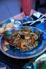 Assorted Gourmet Sushi Platters with Chopsticks – Japanese Cuisine Presentation
