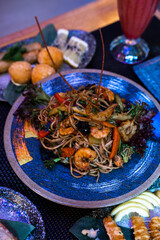 Assorted Gourmet Sushi Platters with Chopsticks – Japanese Cuisine Presentation
