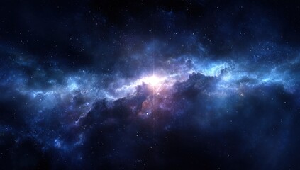 Vast Nebula With Glowing Starscape