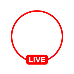 Live streaming icon. Vector illustration about media.