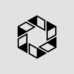 black and white logo