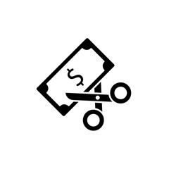 Icon a budget cut, isolated against a clean background.
