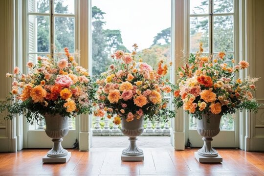 Autumnal Floral Decorations for Wedding and Holiday Celebrations at a Countryside Mansion decoration, decor autumn celebration