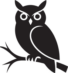 owl sitting on branch