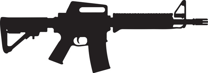 assault rifle vector illustration