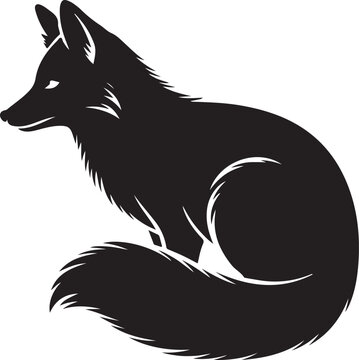 wolf black white