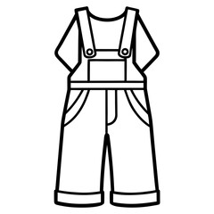 Minimalist Overalls Art