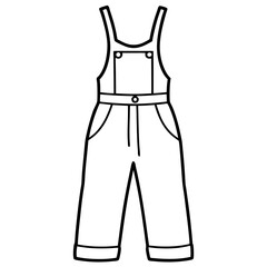 Minimalist Overalls Art