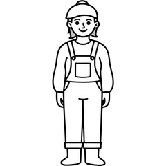 Minimalist Overalls Art