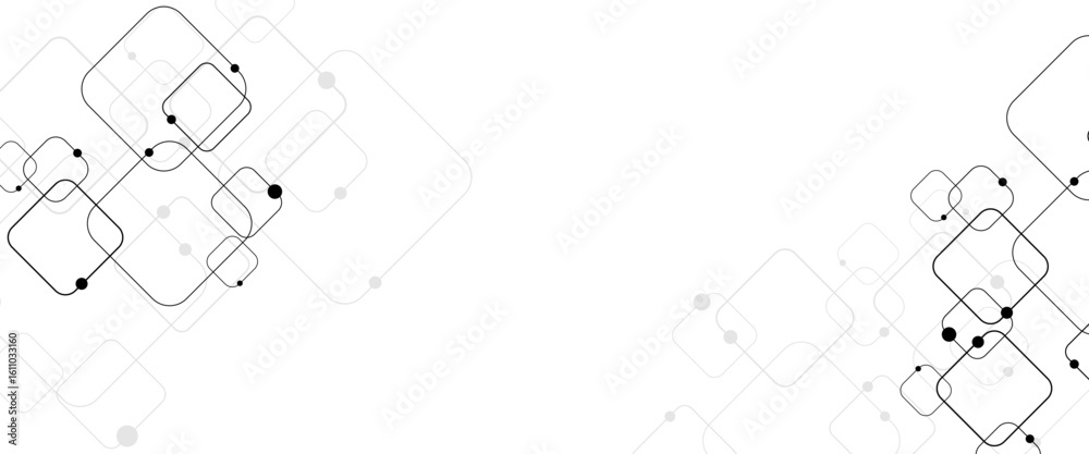 Poster vectors abstract connecting lines and dots. social networking, network connection and global communi