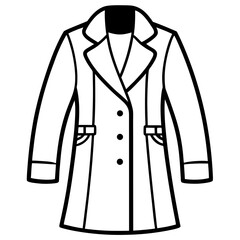 Modern Overcoat Illustration