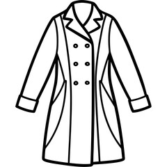 Modern Overcoat Illustration