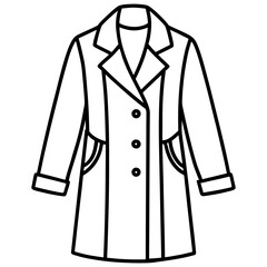 Modern Overcoat Illustration