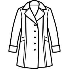 Modern Overcoat Illustration