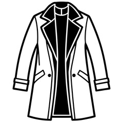 Modern Overcoat Illustration