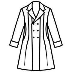 Modern Overcoat Illustration